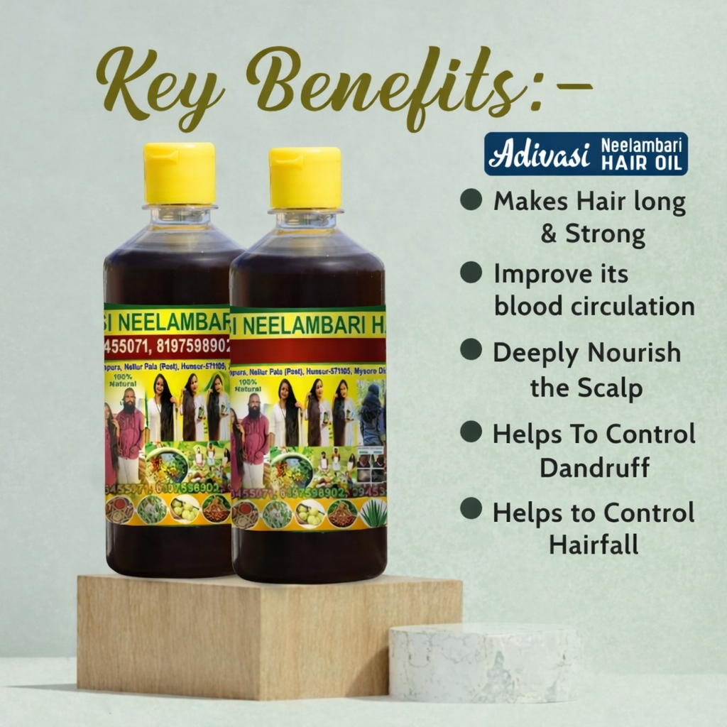 Adivasi Neelambari Hair Oil - (Buy 1 Get 1 Free)