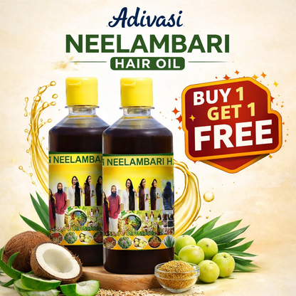 Adivasi Neelambari Hair Oil - (Buy 1 Get 1 Free)